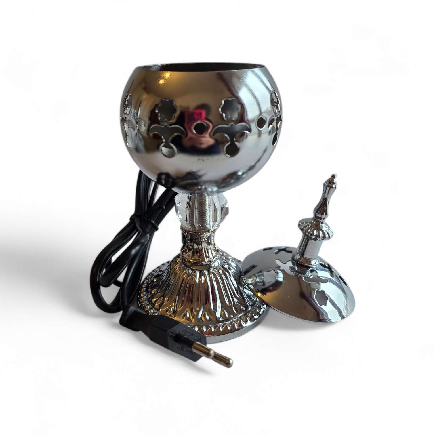 Brucia Incenso Elettrico - Stile Marocchino Argento - immagine 2