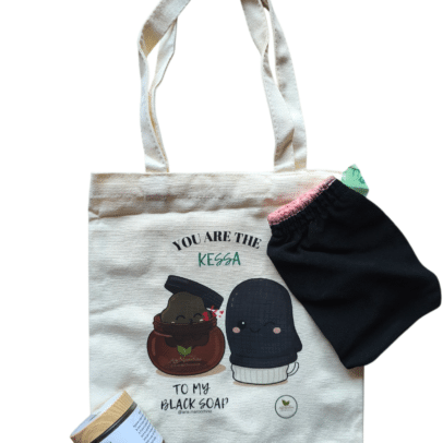 Kit San Valentino "Inseparabili" – Bag Sapone Nero & Kessa