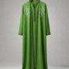 Caftan-Assiya-Verde. Arte Marocchina